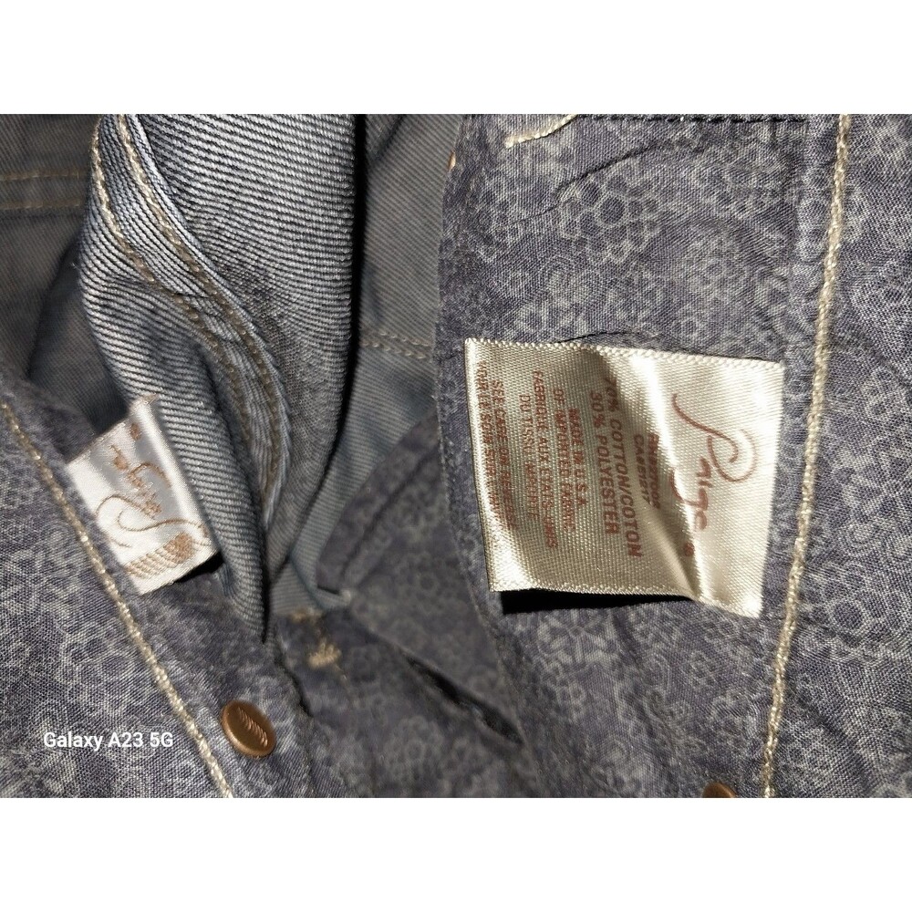 PAIGE Dark Indigo Boot Cut Jeans - Picture 5 of 6